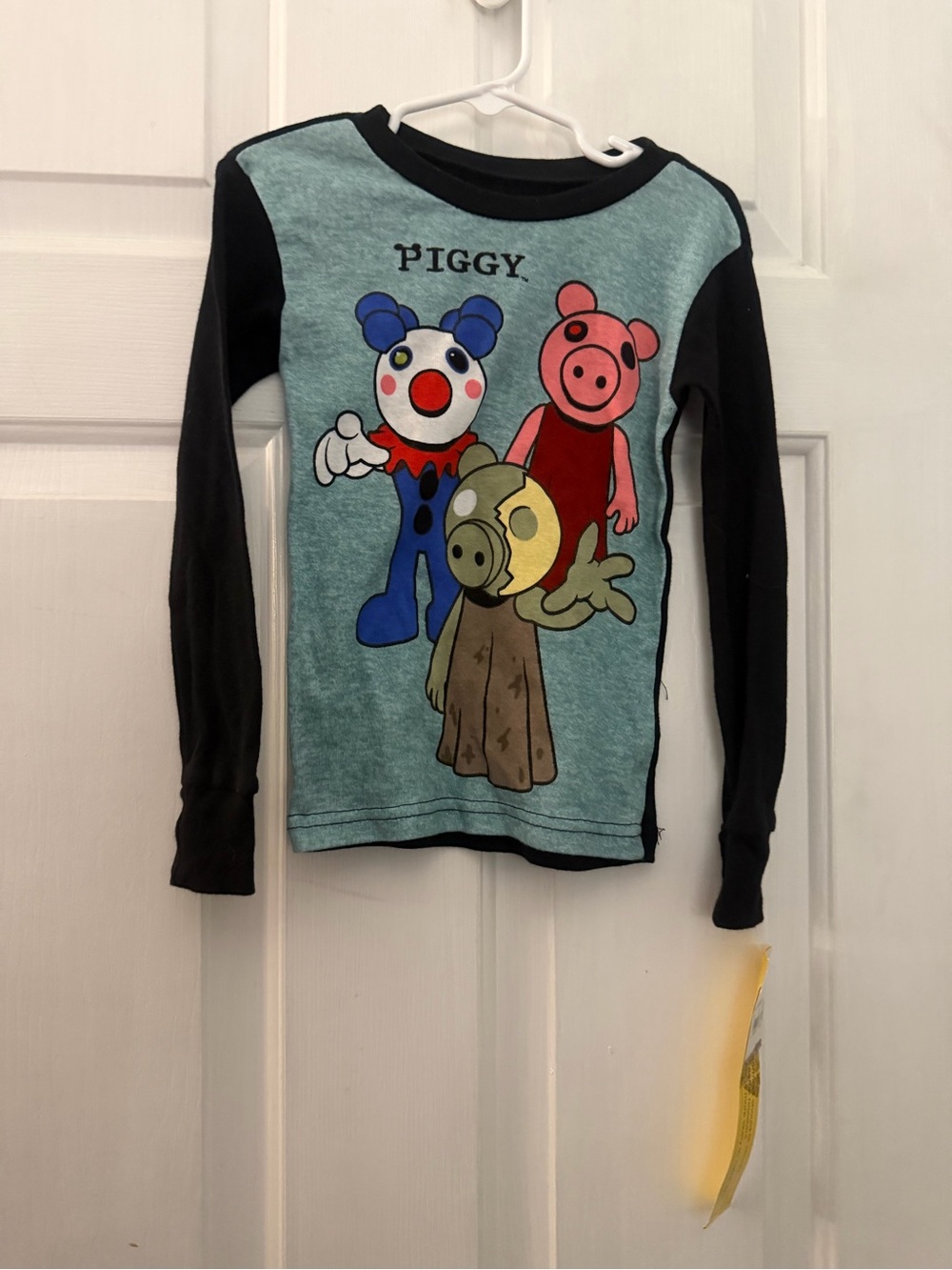 Roblox Piggy Boys Size 4 Long Sleeve Pajama Shirt 100% Cotton NWT